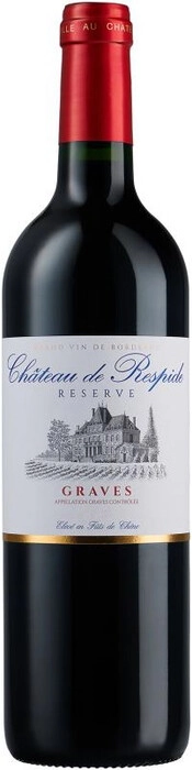 Вино Chateau de Respide, Reserve, Graves AOC, 2018 / Шато де Респид, Резерв, 2018, 750 мл