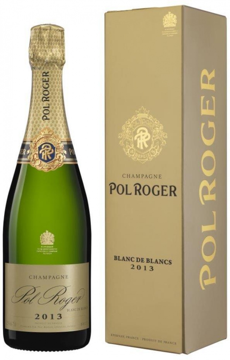 Pol Roger, Blanc de Blancs, 2013 бел брют 0.75 л