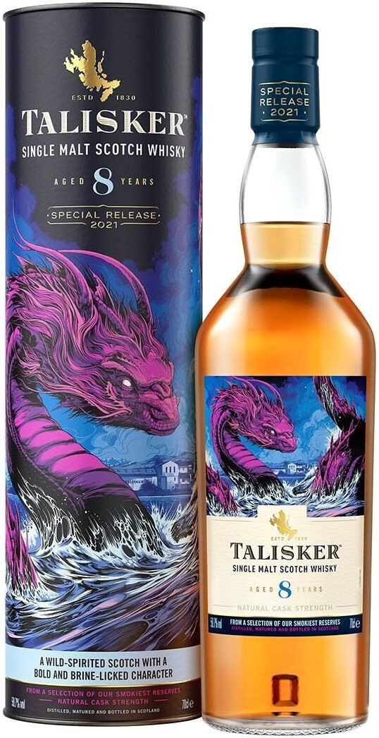 Talisker 8 Years Old, Special Release 2021, in tube, 0.7 л / 
